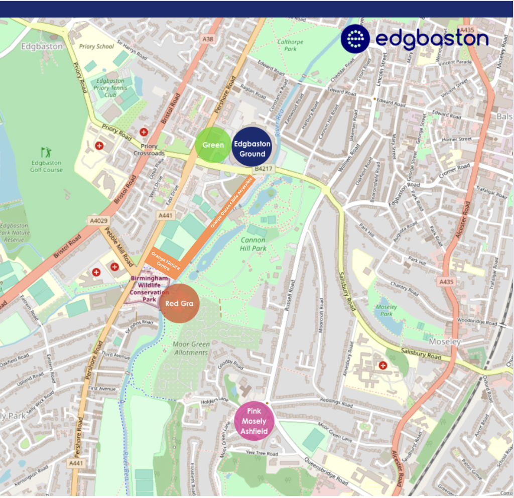 Edgbaston Map